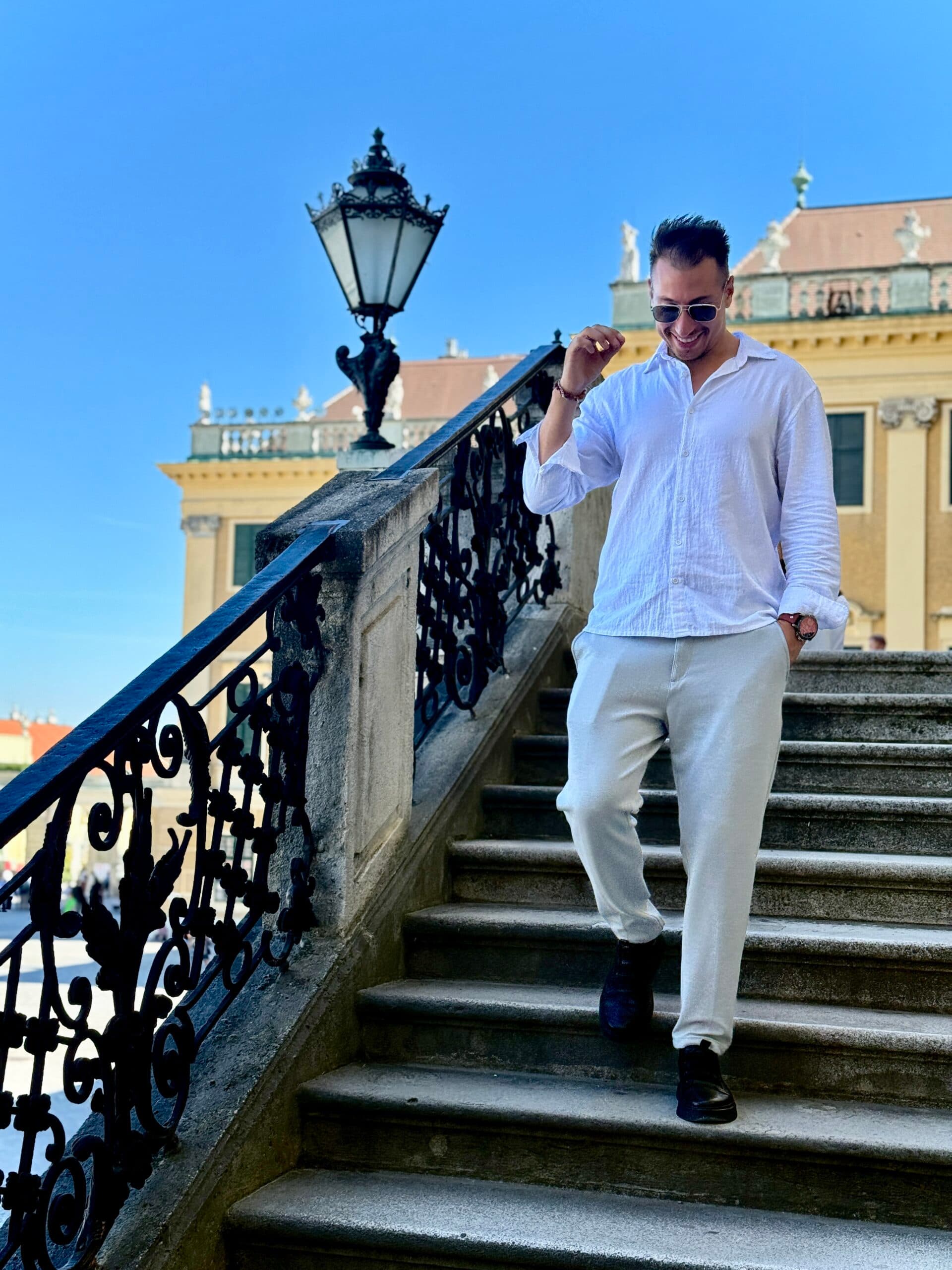 Cristian Văduva la Palatul Schönbrunn — Formare academică și experiență internațională europeană